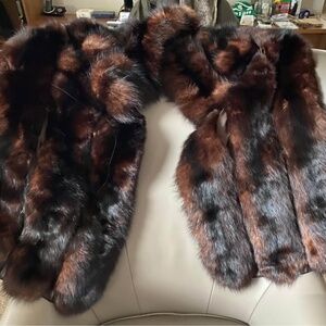 Rare Adolph Richman Lenobel Luxury Mahogany Ranch Mink Stole
